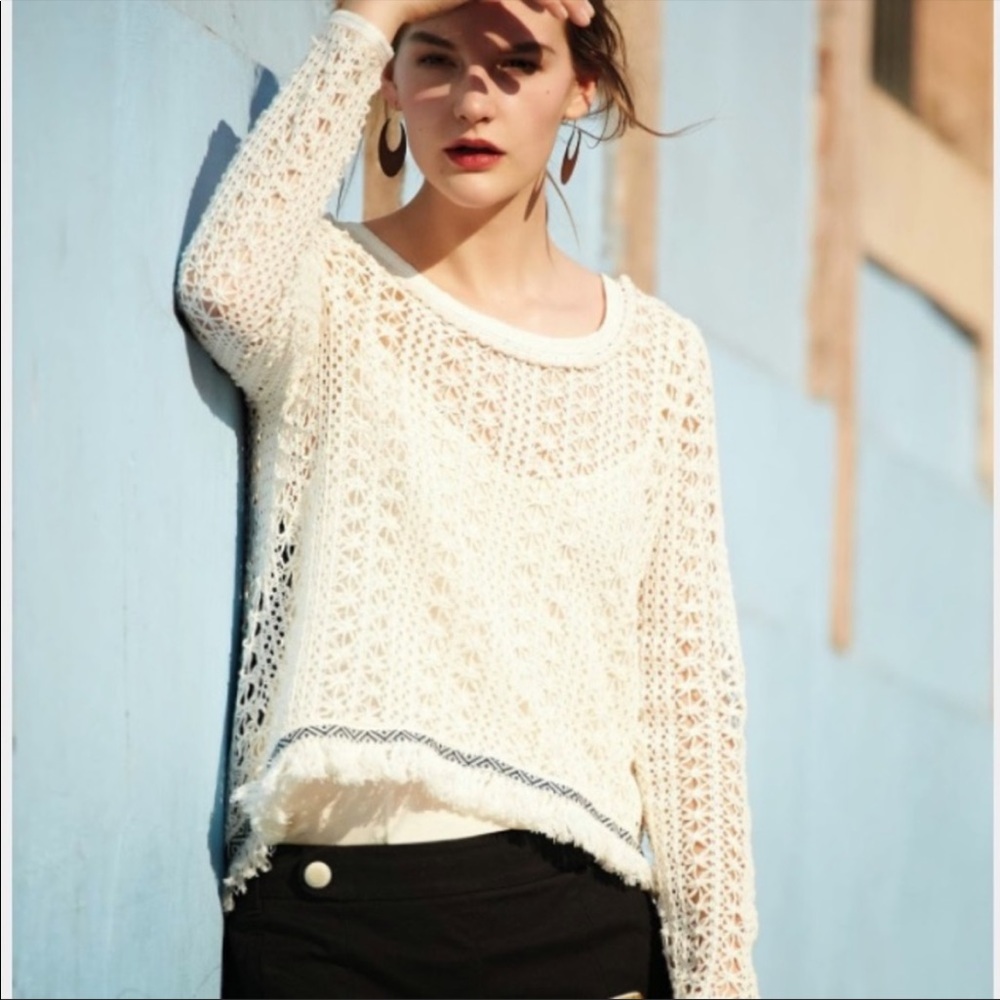 Akemi + Kin Anthro Crochet Top